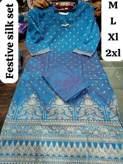 Festive Silk Co-ord set