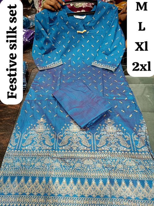 Festive Silk Co-ord set