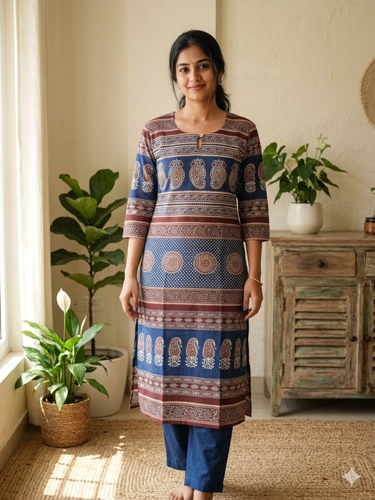 Kalamkari cotton kurti