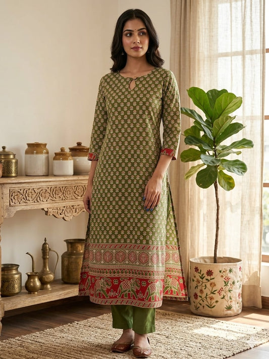 Kalamkari cotton kurti