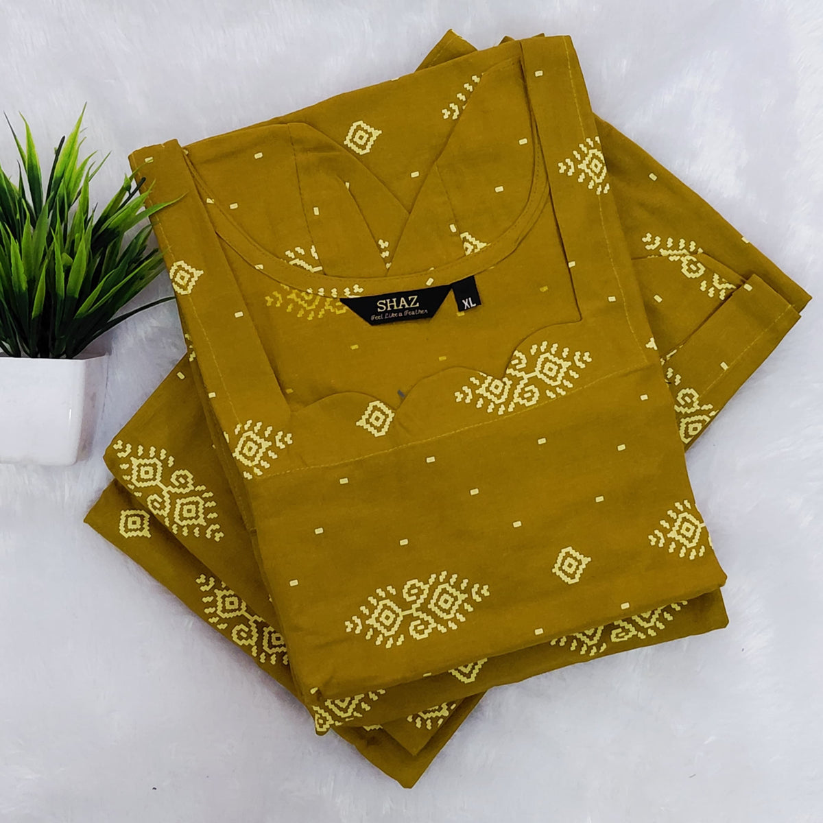 Premium Cotton Kurti | Trendy Neck Pattern