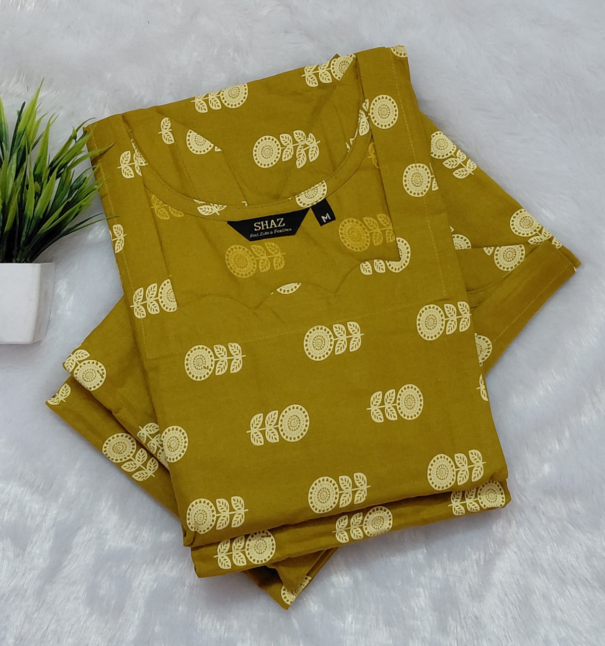 Premium Cotton Kurti | Trendy Neck Pattern