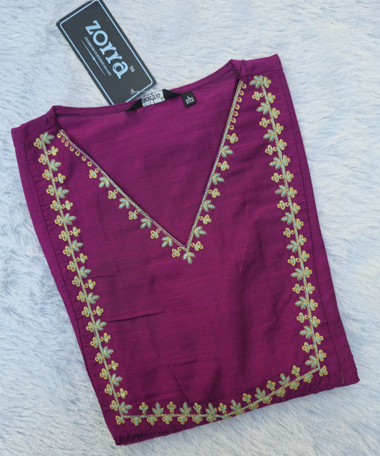 Festive Embroidery A-Line Kurti