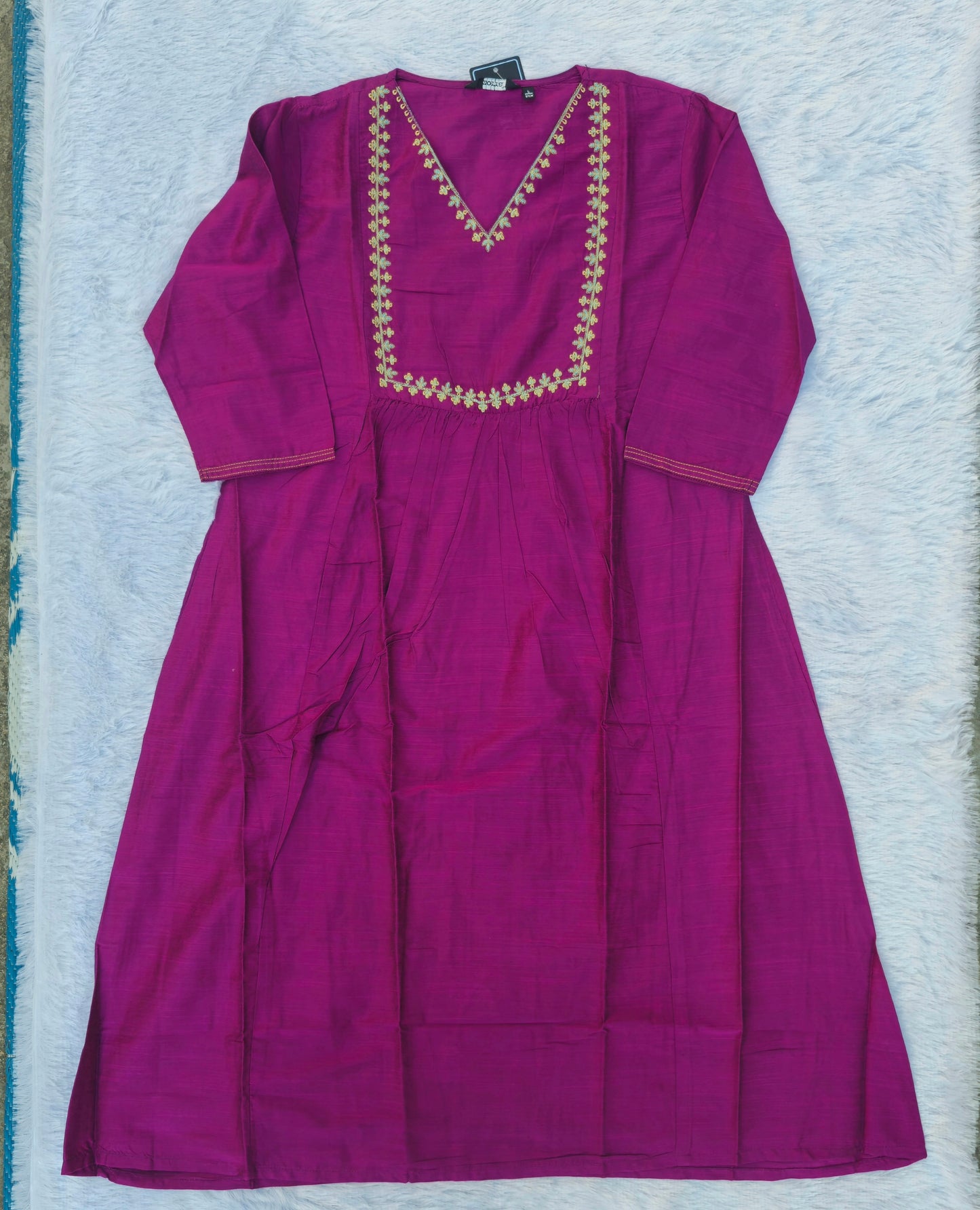 Festive Embroidery A-Line Kurti