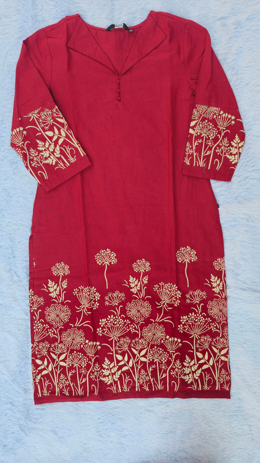 Office Wear Cotton Kurti