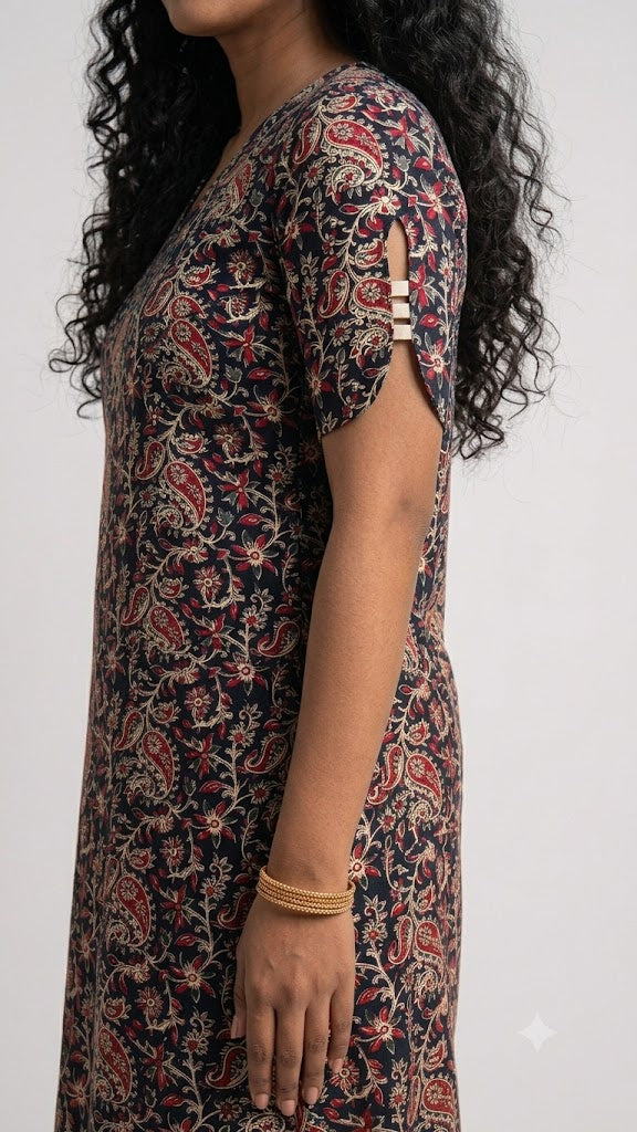 Zorra Premium Kalamkari Cotton Kurti