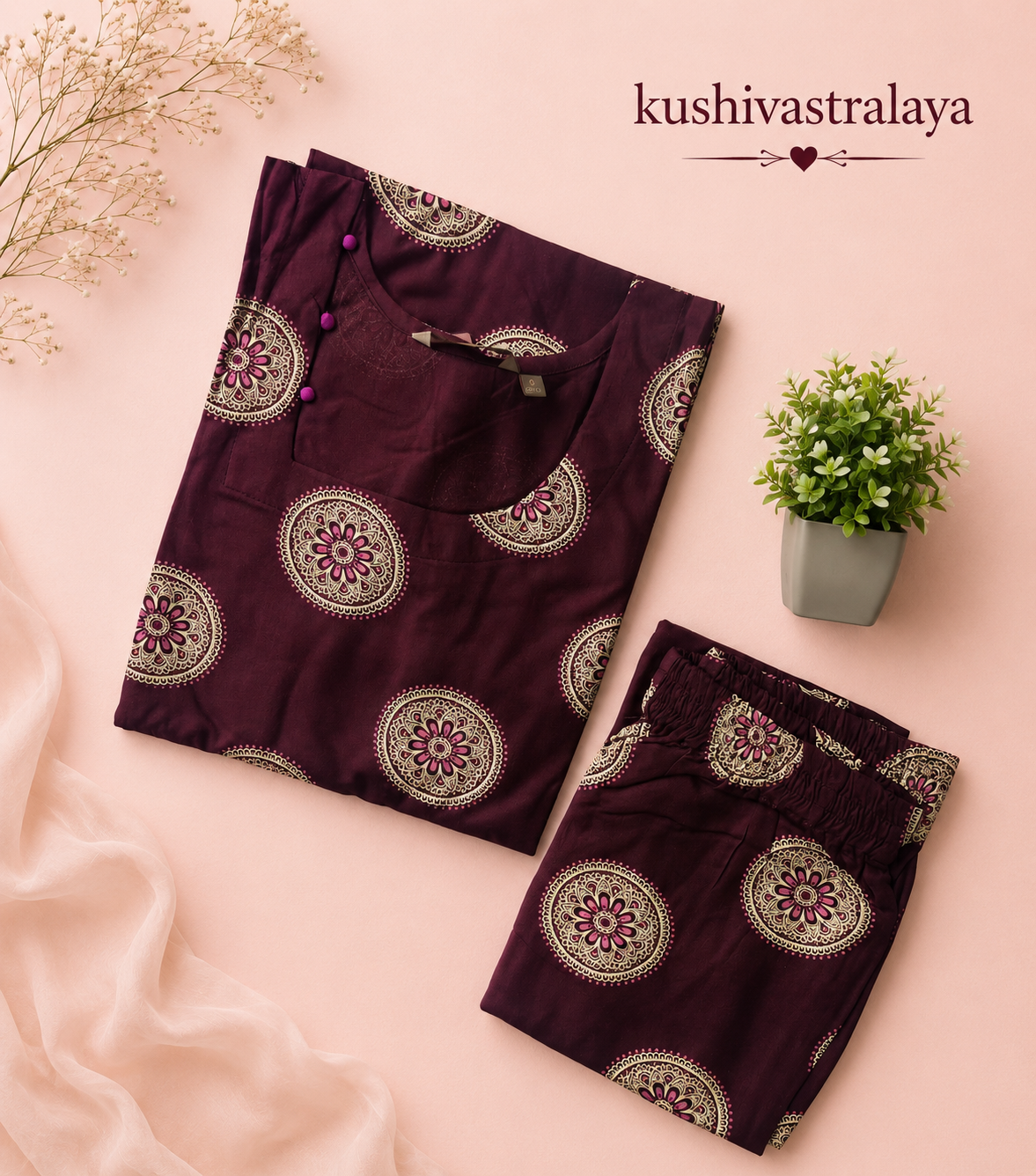 Avaasa Premium Rayon Co-ord Set