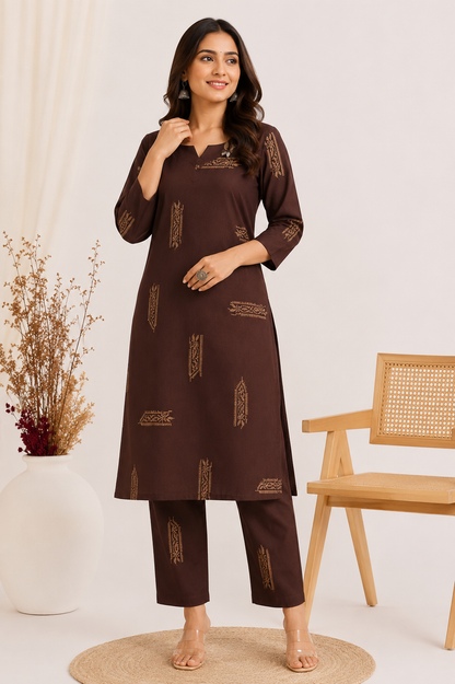 Women Cotton Printed Co-Ord Set