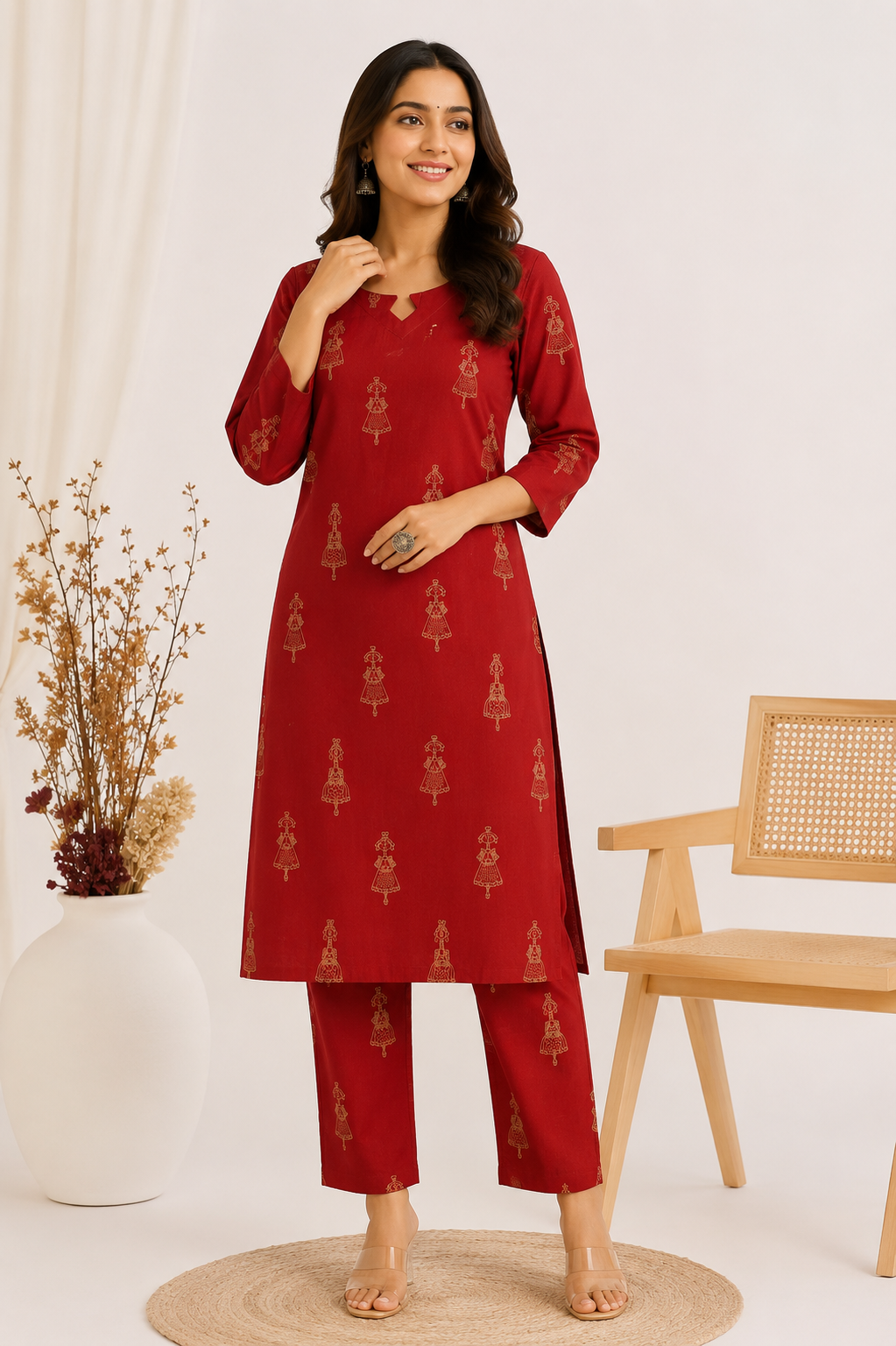 Women Cotton Printed Co-Ord Set