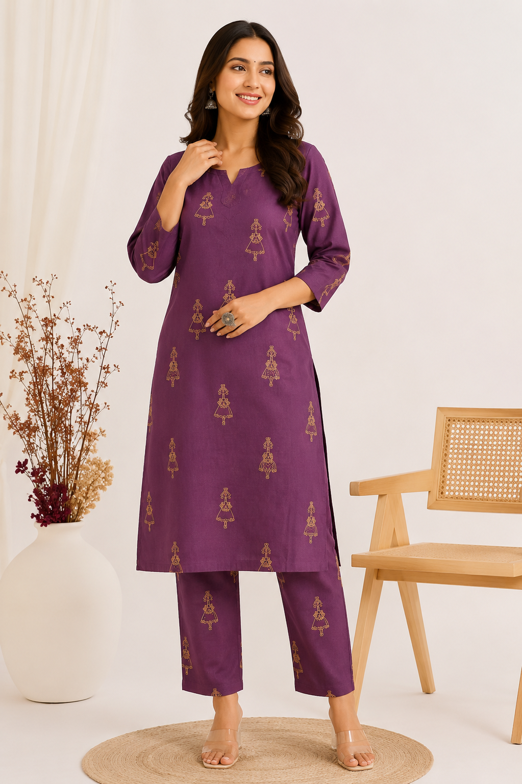 Women Cotton Printed Co-Ord Set