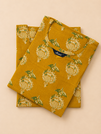 Women Office Wear Mul Cotton Kurti