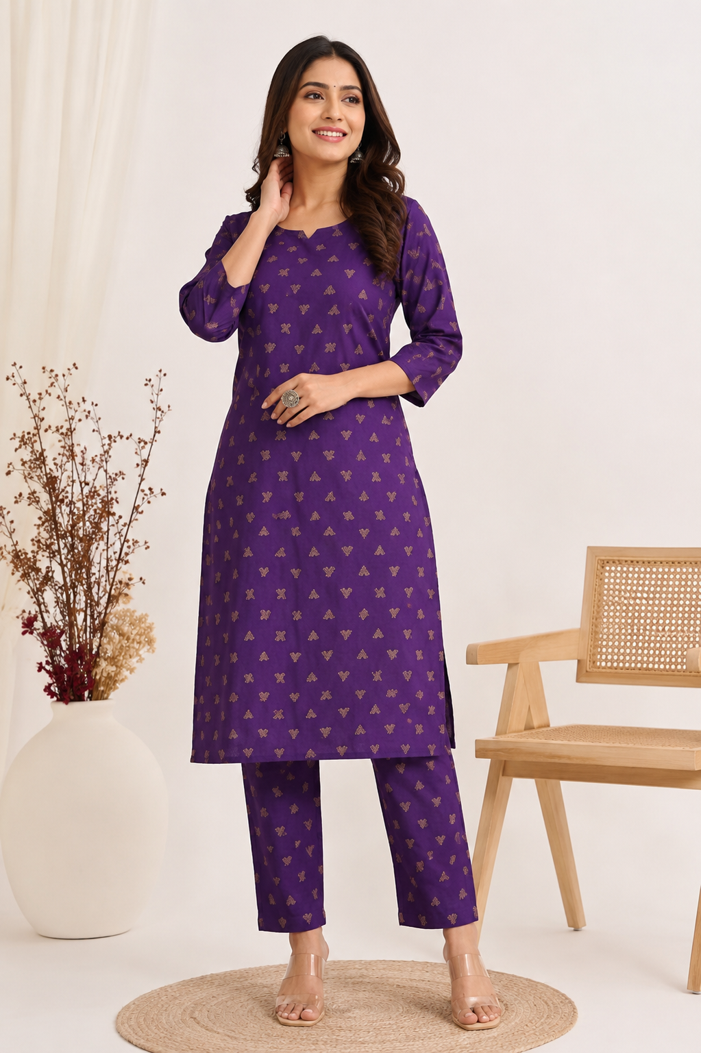 Women Cotton Printed Co-Ord Set